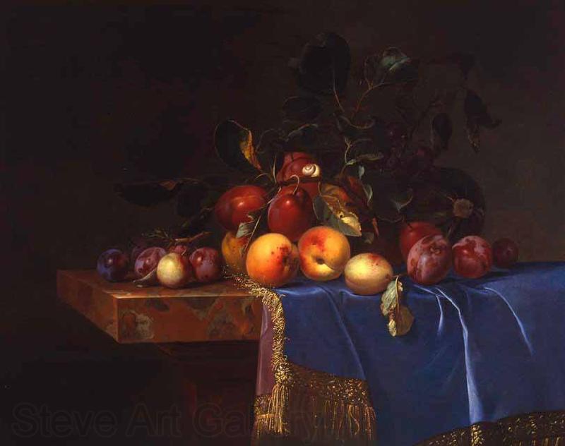 Willem van Fruit Still Life with a Snail Germany oil painting art